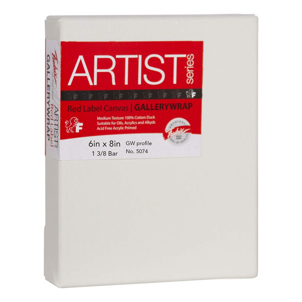 Fredrix5074 Gallery Wrap Stretched Canvas, 6 by 8-Inch by Fredrix