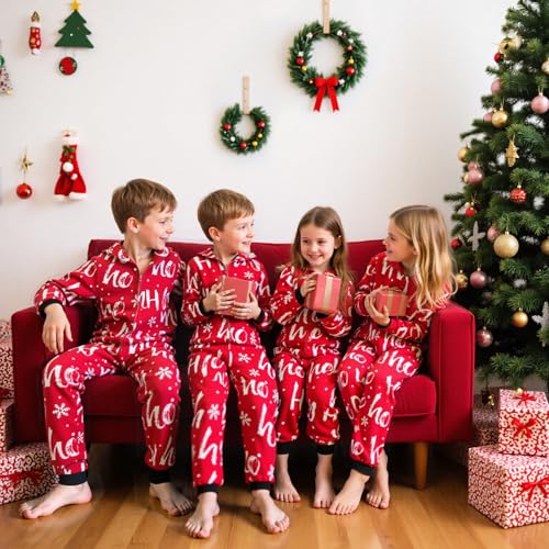 Neufigr Family Christmas Pajamas Matching Sets, Christmas Onesie Holiday Family Sleepwear Sets4