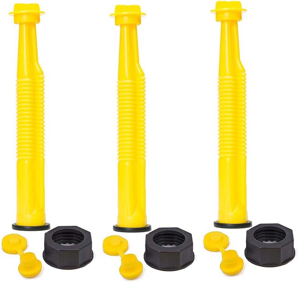 3 Sets Replacement Gas Can Spouts Nozzle Gasket Fuel Can