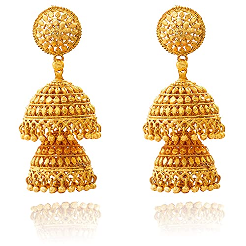 Image of JFL - Jewellery for Less Gold Plated Copper Earrings For Women