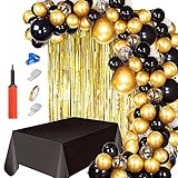 ✪ Paquete valioso✪: juego compuesto por: globos (12''*30, 10''*70), 1 cinta de rollo y cinta adhesiva de puntos, 1 herramienta de encuadernación de globos y tiras de globos, bomba de aire para globos y mantel. Puedes diseñar tu arco de globos como quieras.