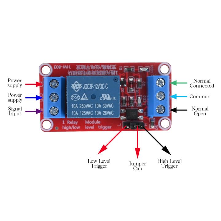 Module de relais DC 12V 1 canal isolé pour éliminer les interférences
