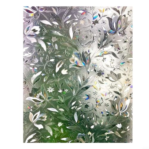 EXTRWORY Frosted Glass Film For Static Casement Film Privacy Film Frosted Glass Self-Adhesive For Casement Film Strips (200 * 40cm)