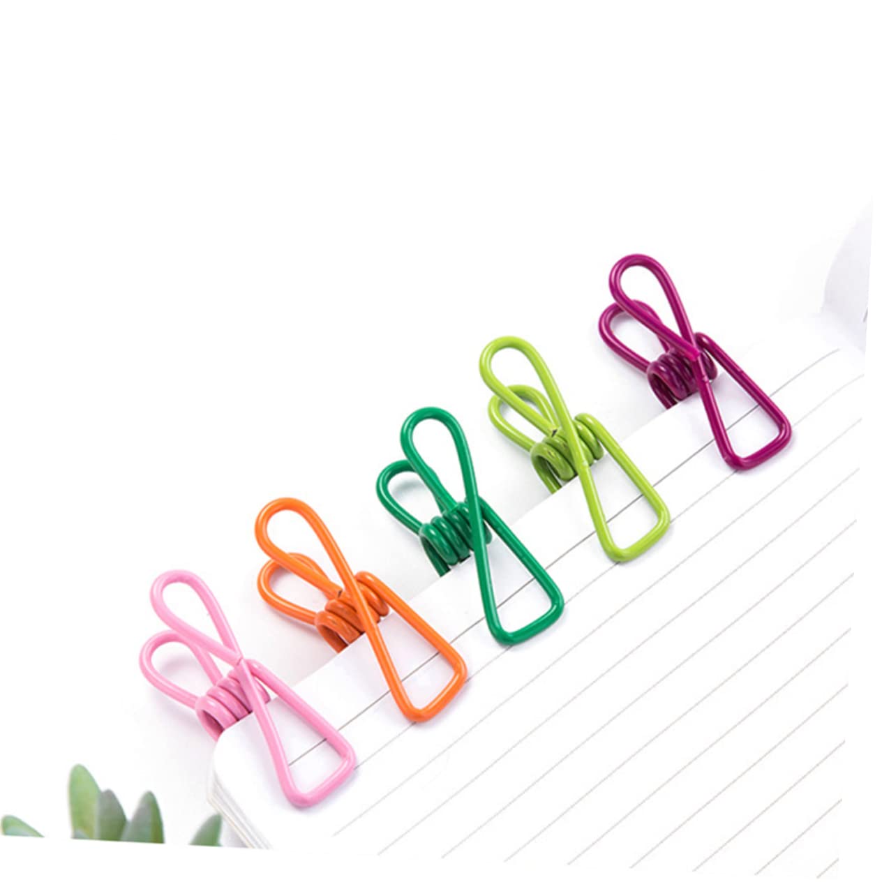 Vaguelly 70pezzi Mollette Per Bucato in Metallo e Plastica Antiscivolo Per Vestiti Trapunte Lenzuola Colore Casuale