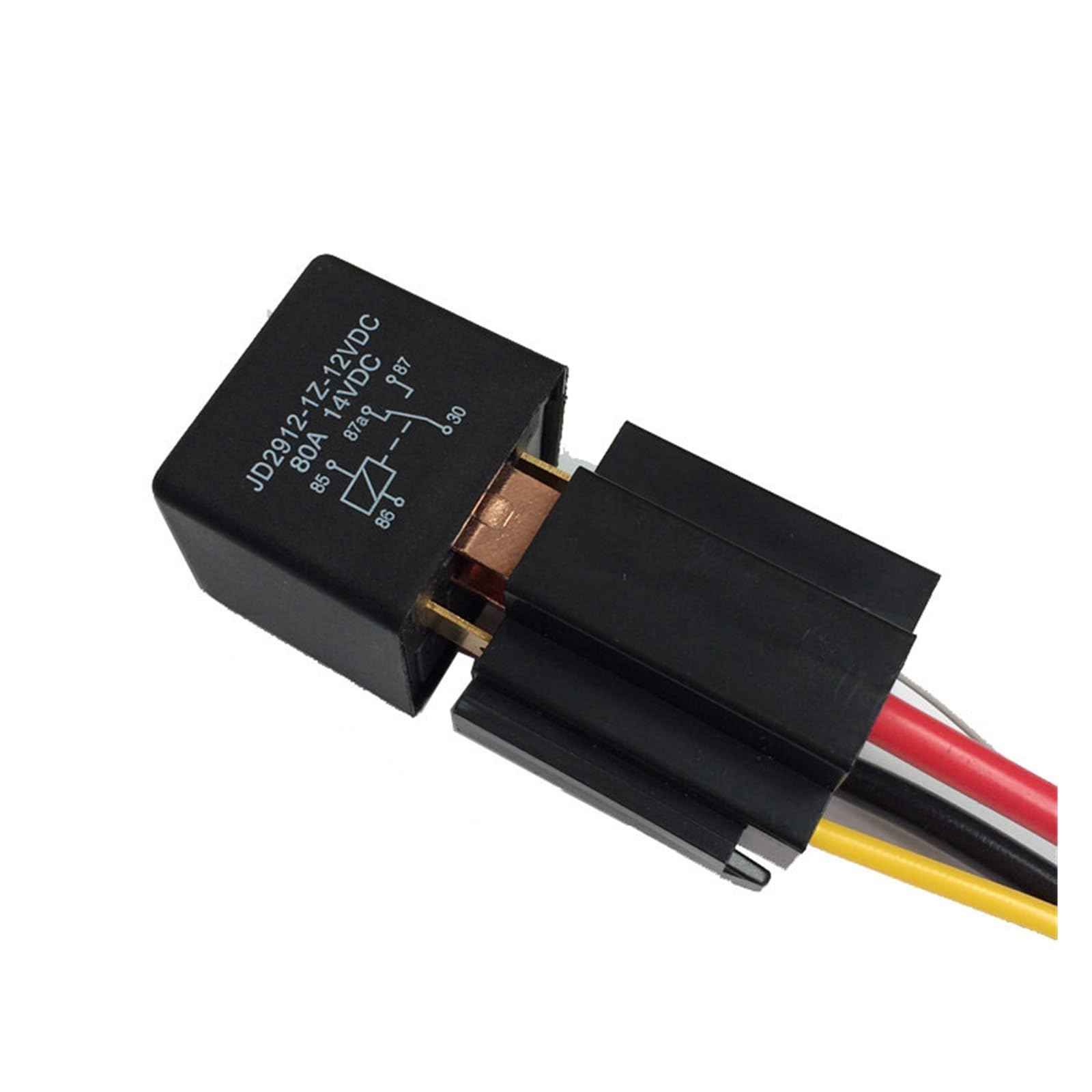 Relais automobile 12V 80A commutation haute puissance à 5 broches avec faisceau de câbles