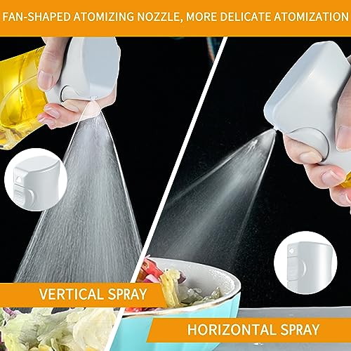 Oil Sprayer,220ml Glass Olive Oil Spray Bottle for Cooking Air Fryer Oil Dispenser Oil Sprayer Mister with Sticker,Kitchen Gadgets Accessories for Salad Baking Vinegar Grilling - Image 5
