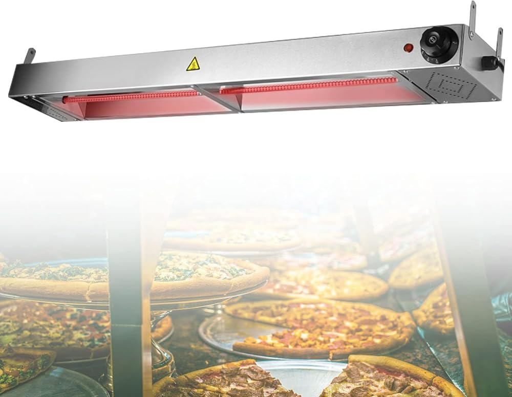 Lampara Calentar Comida,Lamparas para Calor Alimentos, Temperatura Ajustable Calentador De Platos, Lampara Calentadora Comida para Buffet, Restaurante, Cantina, Pizza
