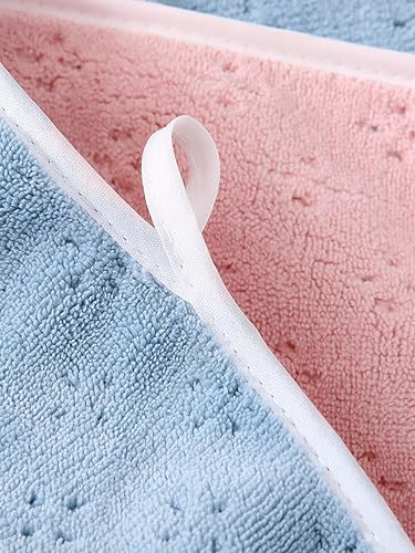 Image of Microfiber Hand Towel, 400 GSM Quick Dry Absorbent Face Towel with Hanging Loop, Soft Towel for Bathroom, Kitchen, Gym, Home & Travel Use, 40 x 60 cm, Random Color, 1 Piece