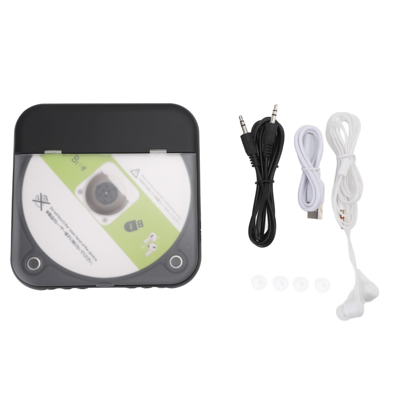 Reproductor de CD Portátil para el Hogar, Reproductores de CD Retro BT Recargables, 12H