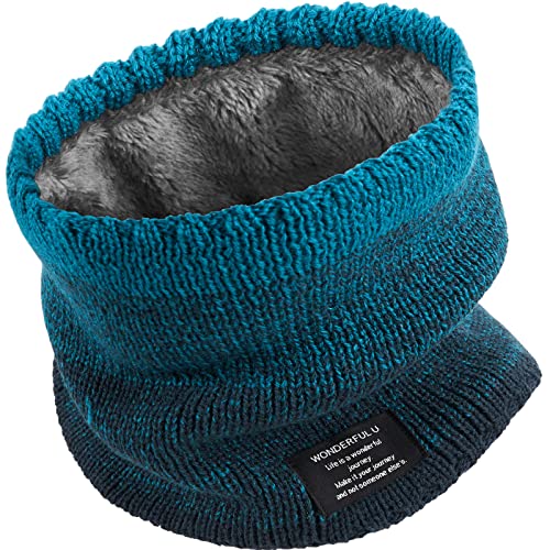 RITOSTA Tour de Cou Écharpe Femme Homme Chaud Tricot Tube Foulard Polaire Tubulaire Cou Col Hiver Cache Cou pour Moto Ski Cover