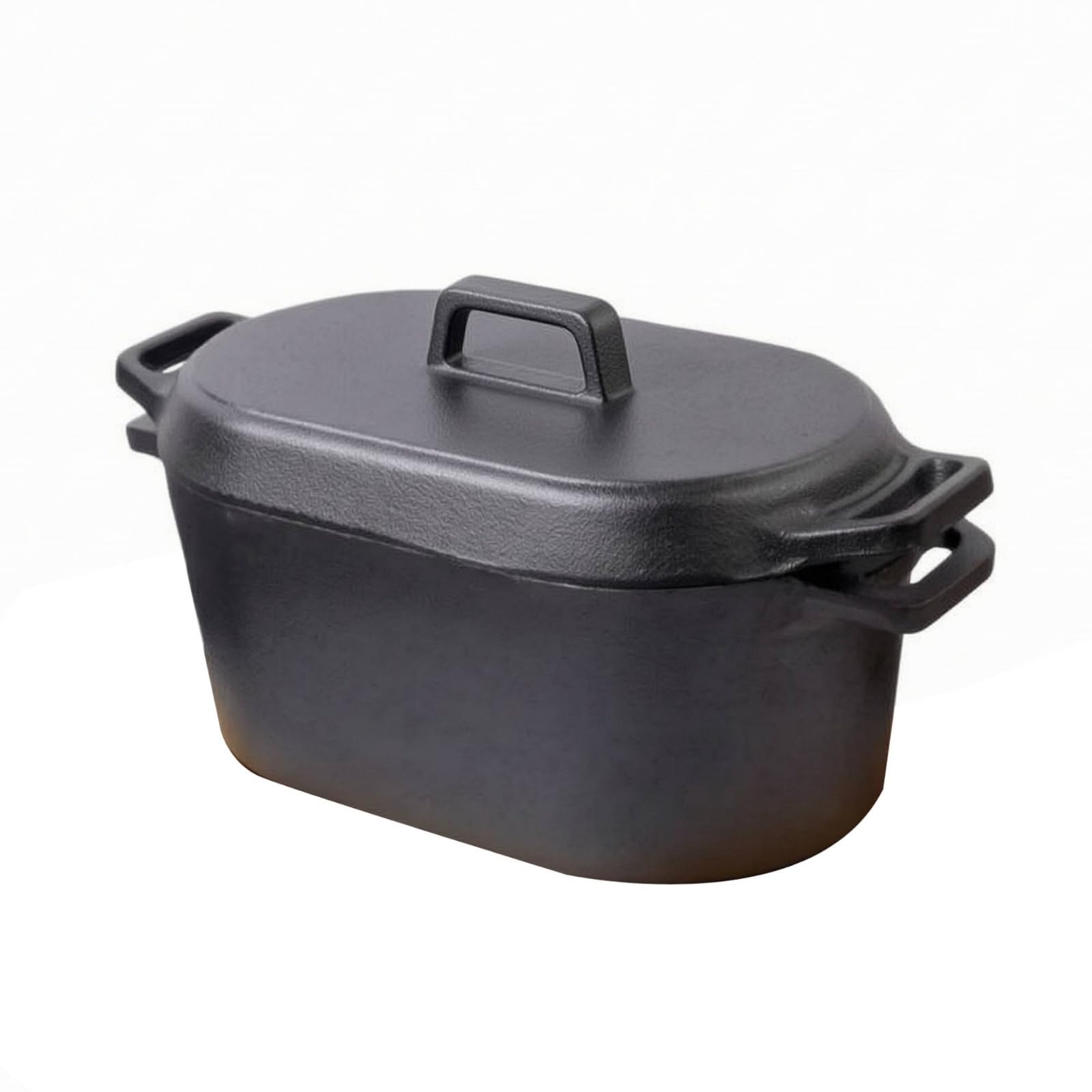 Eisenlegierung Brotbackform mit Deckel hitzebeständig Eisenlegierung Kastenform mit Deckel stabil Dutch Oven für Backofen, Groß, Modern Minimalistisch