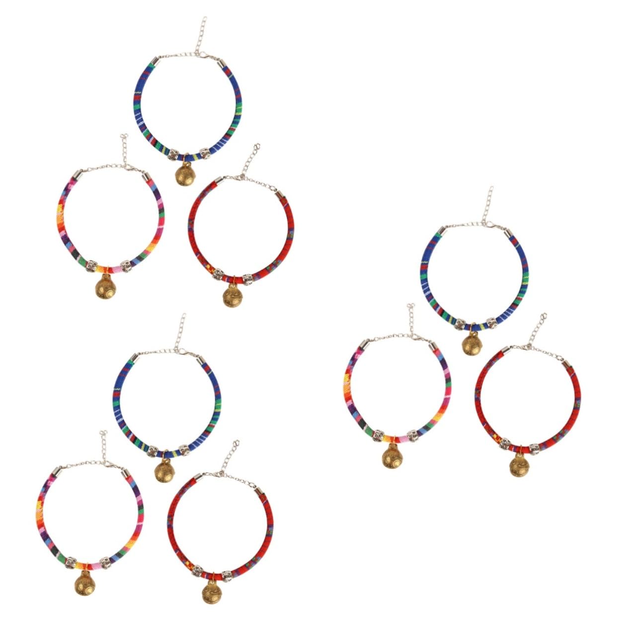 INOOMP 9pezzi Collarper Gatti Con Campanello Stile Collare Regolabile Per Gatti Accessori Per Animali Domestici Per Ogni Occasione