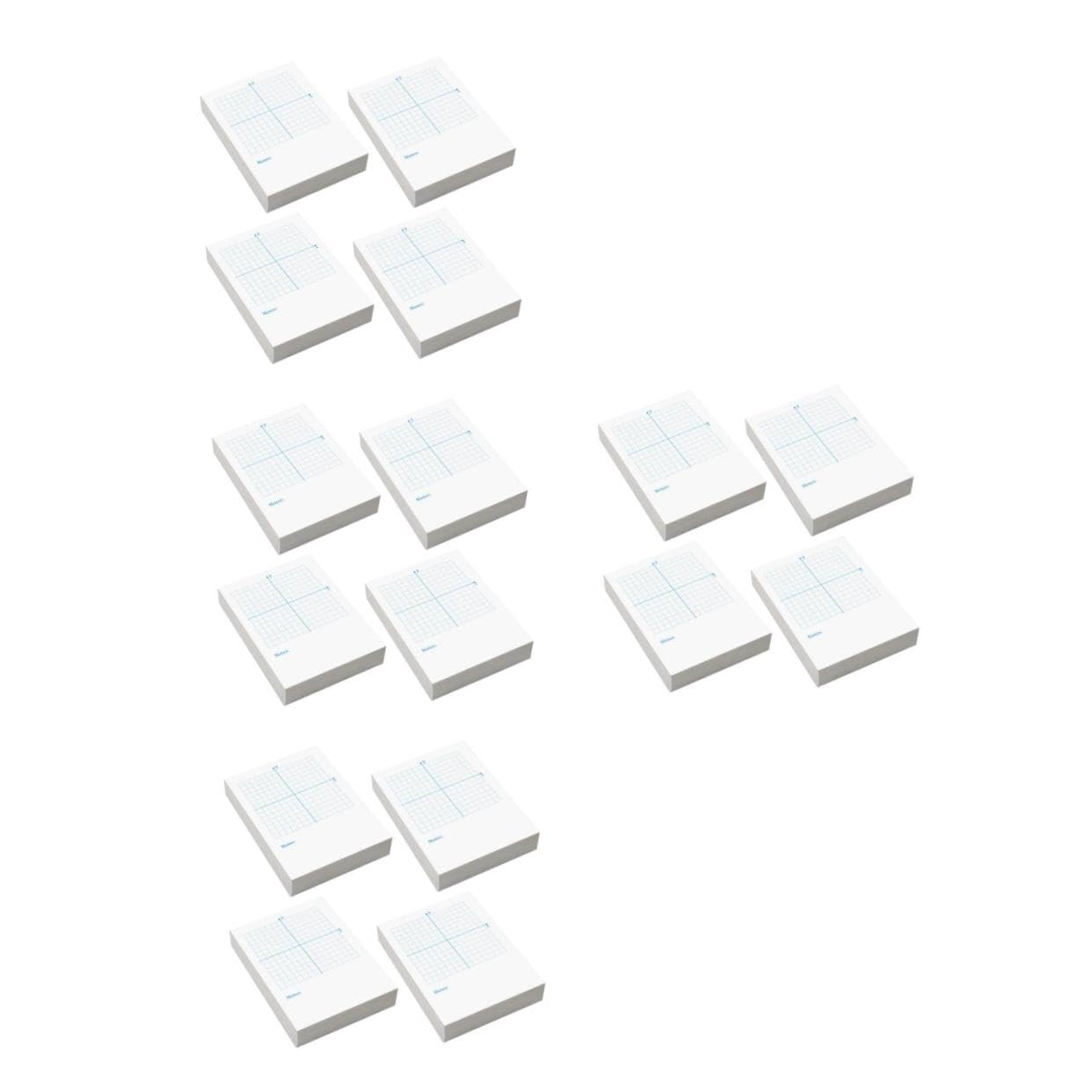 HOMSFOU 4 Piezas Libro De Ejercicios En Línea De Número Matemáticas Alto Aula Computadora Portátil Coordinar Punteado Dibujar Blocs De Notas Adhesivos Forrados Índice Plano Papel