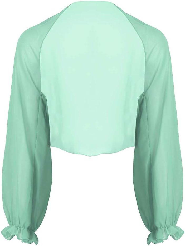 Boléro En Mousselne De Soe à Manches 3/4 Et Haussement D'épaules Pour