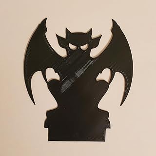 Halloween Candle Holder Spooky Ghost Tealight Shadow Caster Decorations Skeletons Black Metal Desk Candlestick Holder Ornament for Home Party,Scary Candle Stands Table Decor (Gargoyle/Demon)