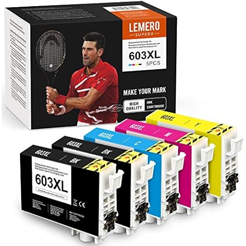 LEMERO SUPERX Replacement for Epson 603XL 603 Ink Cartridges MultiPack Cover