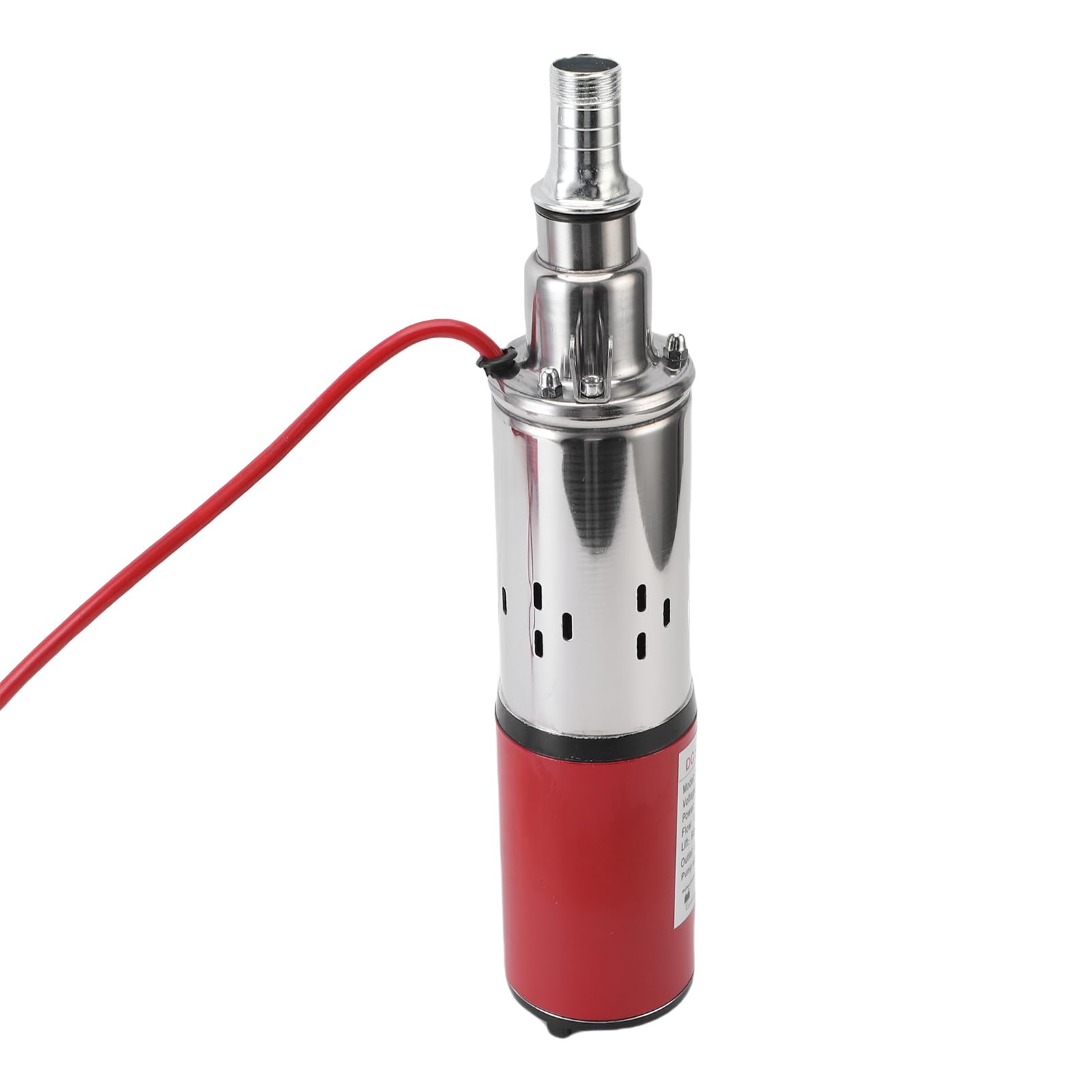 Luqeeg Bomba de Pozos Profundos Sumergibles 36V 340W, Flujo de 6.6gpm, Bombas de Agua Solar de 196 Pies con Salida de 1 Pulgada, Sumergible de Pozo Profundo de Acero Inoxidable para Industrial,
