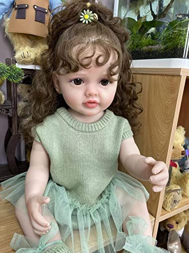 Muñeca Reborn de Silicona 55 cm Cuerpo Completo Niña miniatura 3
