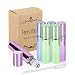 6 Bottle Set Fiery Youth 3 Colors Mixed Glass Essential Oil Roller Bottles,Useful for Aromatherapy Perfumes And Lip Balms,10ml，Glass Roll on Bottle (0.5 ml Dropper included)