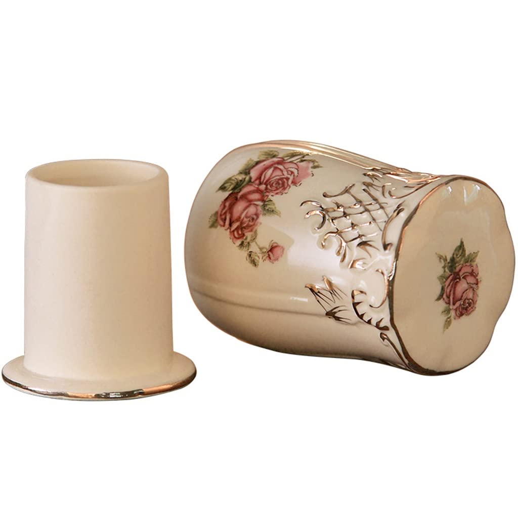 VHcgCGJ toothpick dispenser, toothpick dispenser,Toothpick Box Ceramic Container Desktop Decoration Restaurant