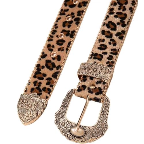 2000s Waistbelt For Women Decorative Belt For Pants Skirt Fashion Leopards Pattern Belt3