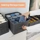 EASEVE 2 Stück Kleiderschrank Organizer Schublade Aufbewahrungsbox für Kleidung - 12 Zellen Schubladen Ordnungssystem Schrank Kleider Aufbewahrung Boxen für Jeans, Hosen, Handtuch, Shirt, Pullover