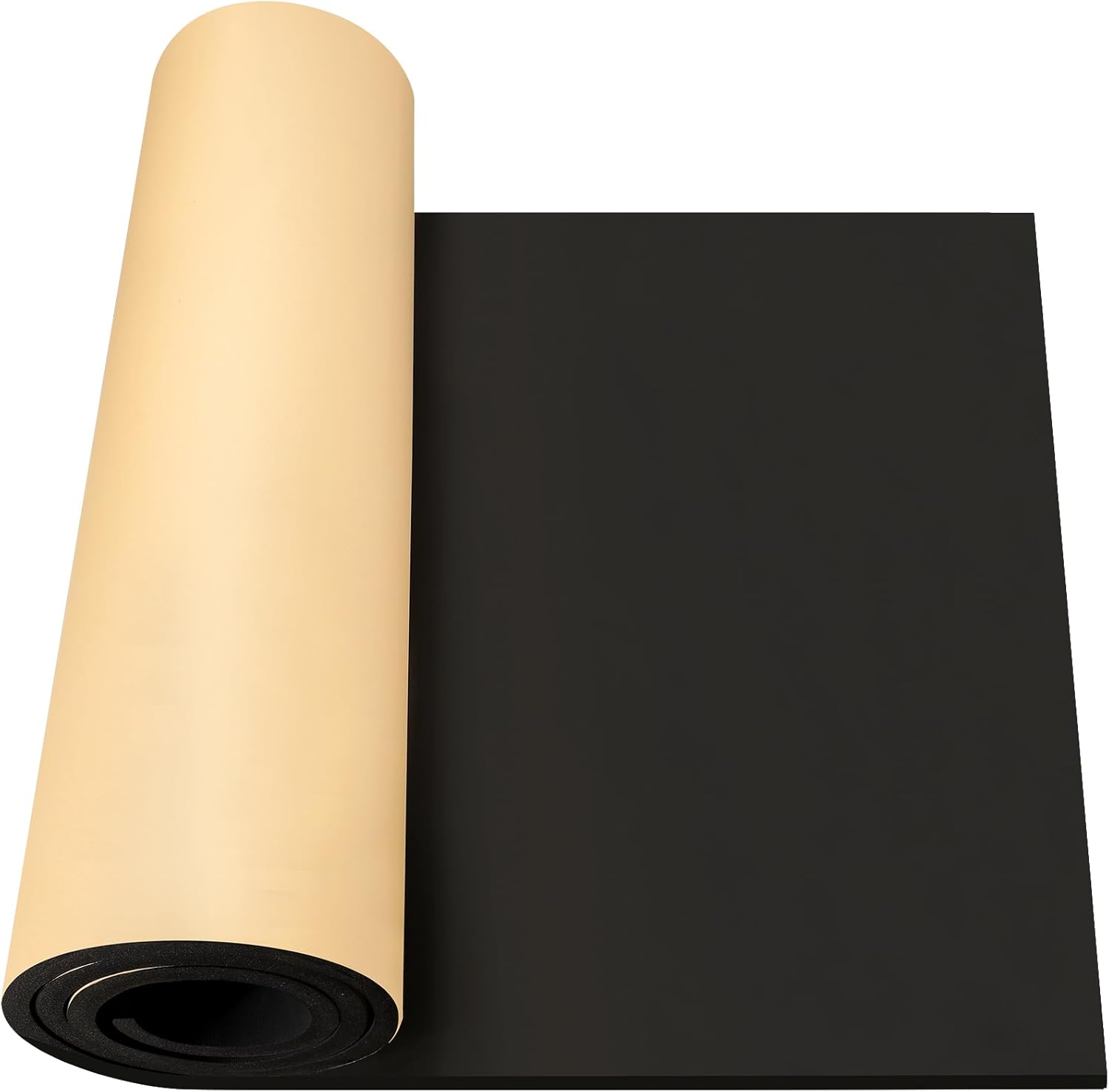 self-adhesive sound insulation acoustic foam, 32.3 sqft x 0.79in thick, 50+kg/m³ ?sound proof padding,fire,water resistant ,thermal insulation,cold proof acoustic treatment foam 3.28' x 9.84' x 0.79",20 mm