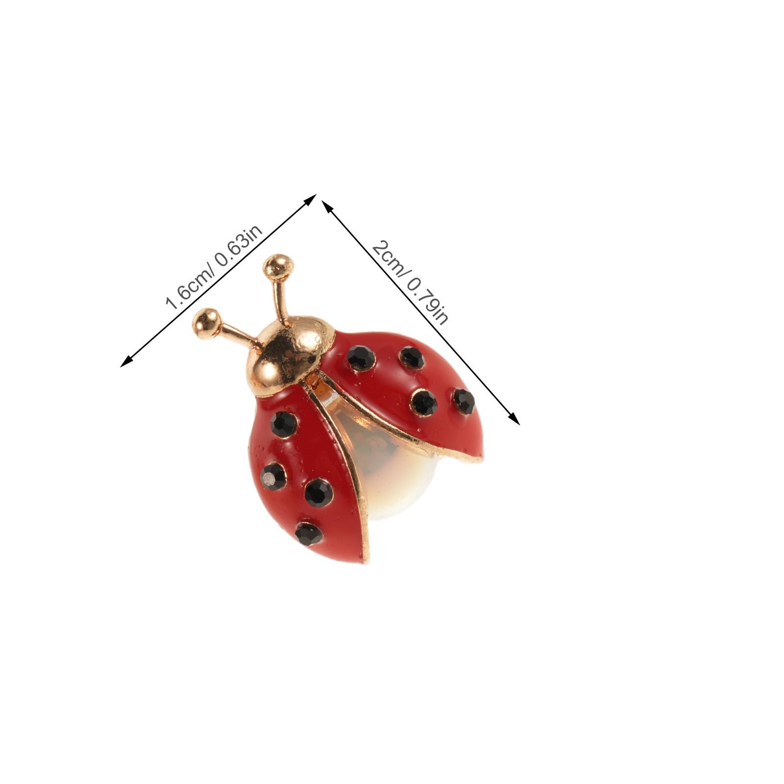 30 Pezzi Spilla Coccinella Vintage in Lega per Donna, per Abiti e | Fissaggio Nascosto, Struttura Robusta, Cristalli Lisci, Uso Quotidiano in Ufficio, per Sciarpe e Giacche