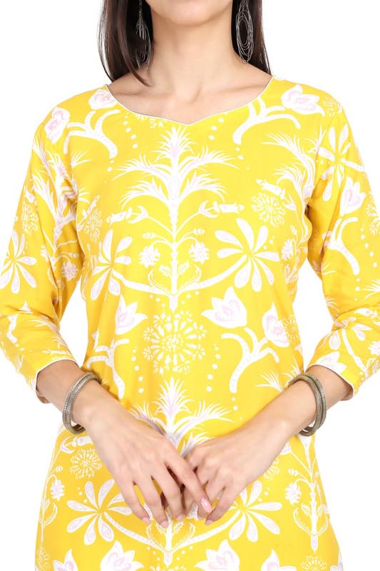 Image of Women's Rayon Kurta - Ethnic Wear Straight Kurti for Daily, Office & Festive Use