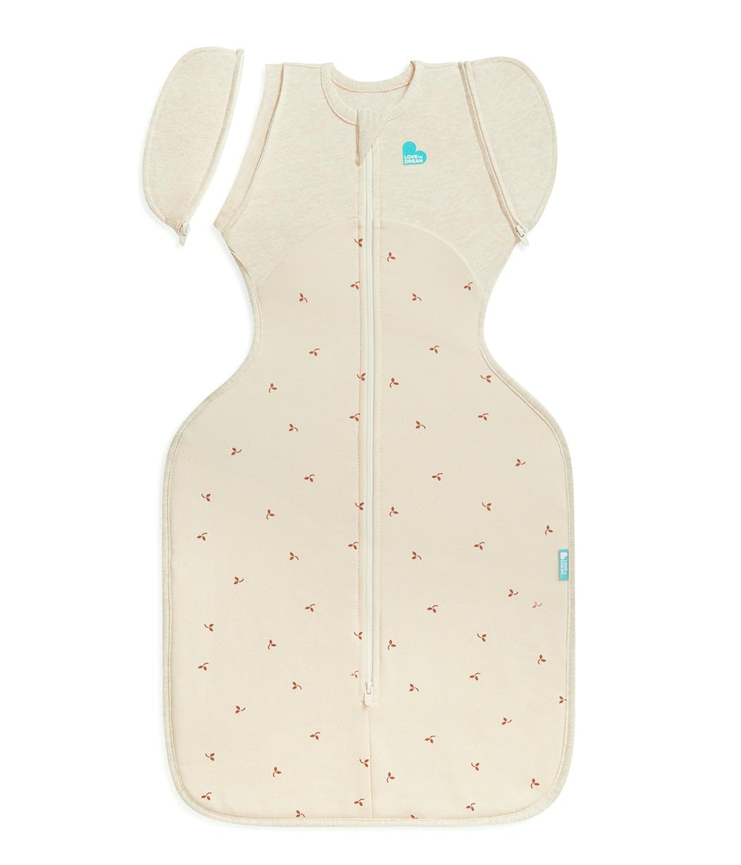 Love To Dream Swaddle UP Übergangspucksack, Baby-Schlafsack, Ganzjahres-Baumwollfleece, hilft Baby sanft und sicher beim Übergang,
