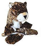 Zwei Schichten, innen Vlies JOYHY Unisex Kinder Winter Plüsch Kostüm Hut mit Pfoten Tier Hüte Braun Leopard