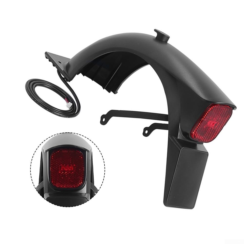 Parafango posteriore con staffa fanale posteriore per Segway per Ninebot E2 E2 Plus - Parafango ABS, design a coda di anatra