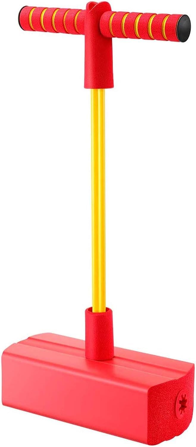 Pogo Stick Foam Pogo Jumper for Kids Foam Pogo Jumper Pogo Stick Toy Fun and Safe Jumping Stick for Teens Adults Outdoor Indoor Sports Gift,Makes Squeaky Sounds and Squeaks with Each Hop