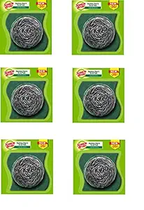 Scotch Brite Stainless Steel Scrub plus Scrub Pad Combo (Pack of 6)