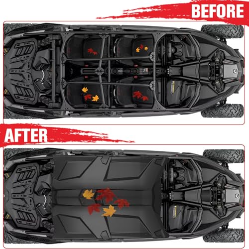 Image of Sport Roof Top for Can-Am X3 Max, Dustproof Resistant Hard Coat Poly Roof 4 Pieces Combination Roof Sun Visor for Can Am Maverick X3 Max 2017-2025 Accessories (Replace #715003750 715003749)
