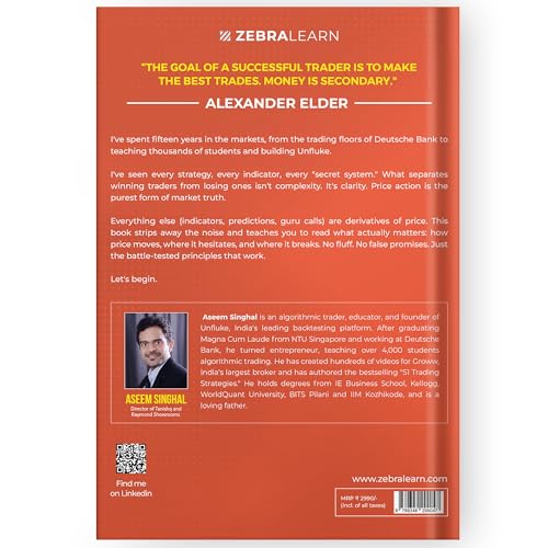 Image of Master Price Action Trading - 51 Days Live Trading Examples by Aseem Singhal | Support & Resistance, Breakout, Market Structure | Bestselling Author of 51 Trading Strategies | ZebraLearn