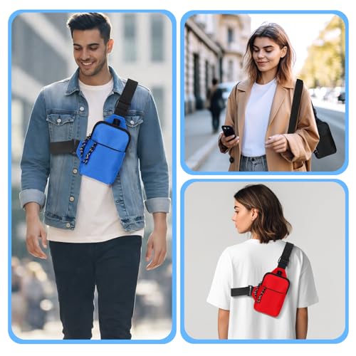 Set 9 Bolsos Sling Mini Impermeables Multicolor Unisex miniatura 6