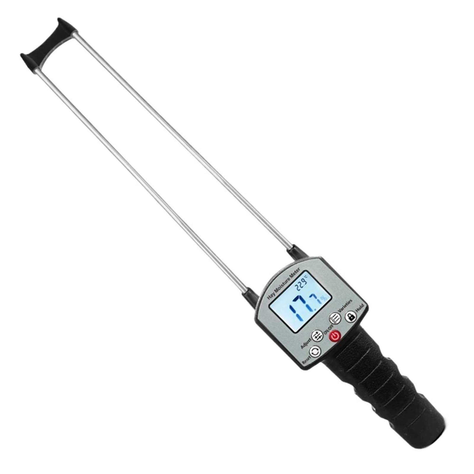 JVDDI Handheld Hay Moisture Meter Backlight Display Hay Straw Pasture Humidity Tester 0-80% Digital Hygrometer
