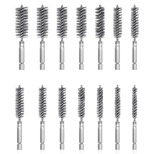 Spazzola metallica in acciaio inox, 14 pezzi