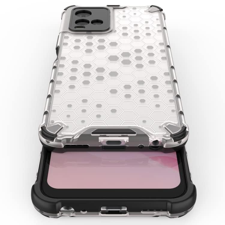 Image of Hard PC Back Case Cover for Vivo Y21 2021 /Y33s Anti Slip Ultra Thin Shockproof Reinforced Corners (Transparent)