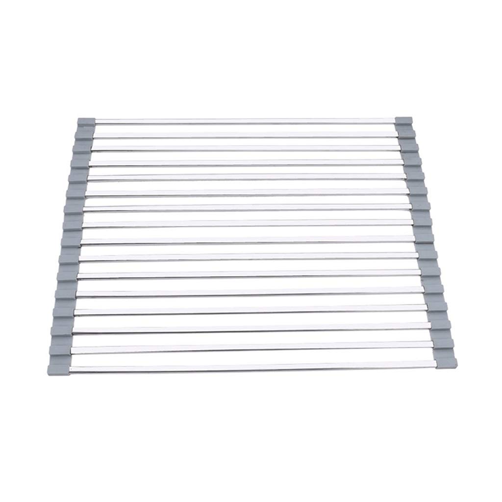 TVANTRUXIS Stainless Steel Roll Up Dish Drying Rack