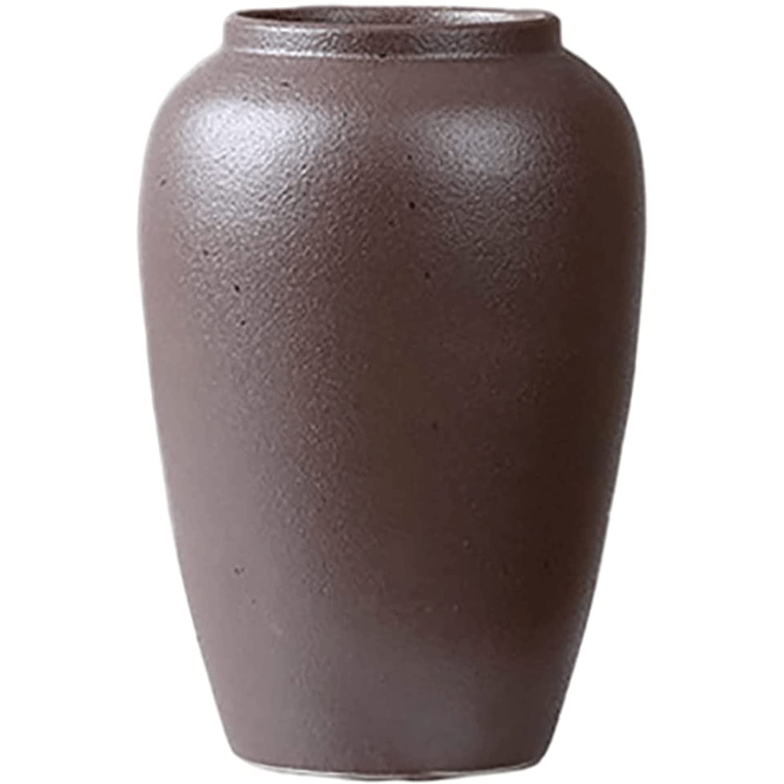 Ngdfgr B Fashion Vintage Vase Chinese Style Flower Vases Antique Handmade Ceramic Creative Home Ronze-Coloured The Vase Earthy Tones Decoration (B),