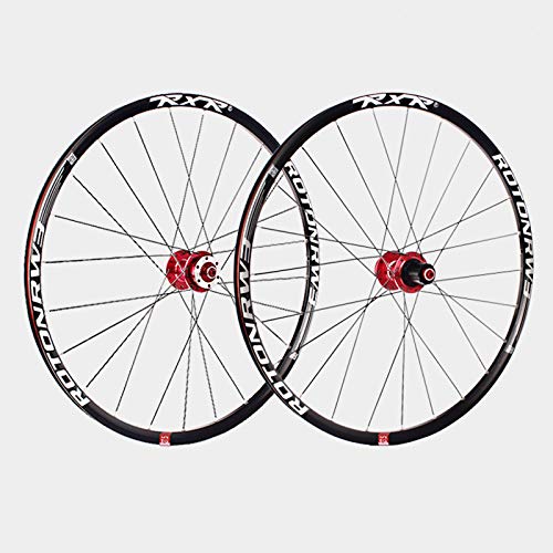 27 5-Zoll-MTB-Mountainbike-Laufradsatz Fahrrad Scheibenbremse 24 Loch Doppelwandige Leichtmetallfelge QR 5 Palin 7 8 9 10 11 Geschwindigkeit (Color :