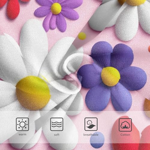 Funny Girls Underwear Toddlers 2t Cotton Panties for Girl ColorfulD Cartoon Flowers Red Briefs Underpants3