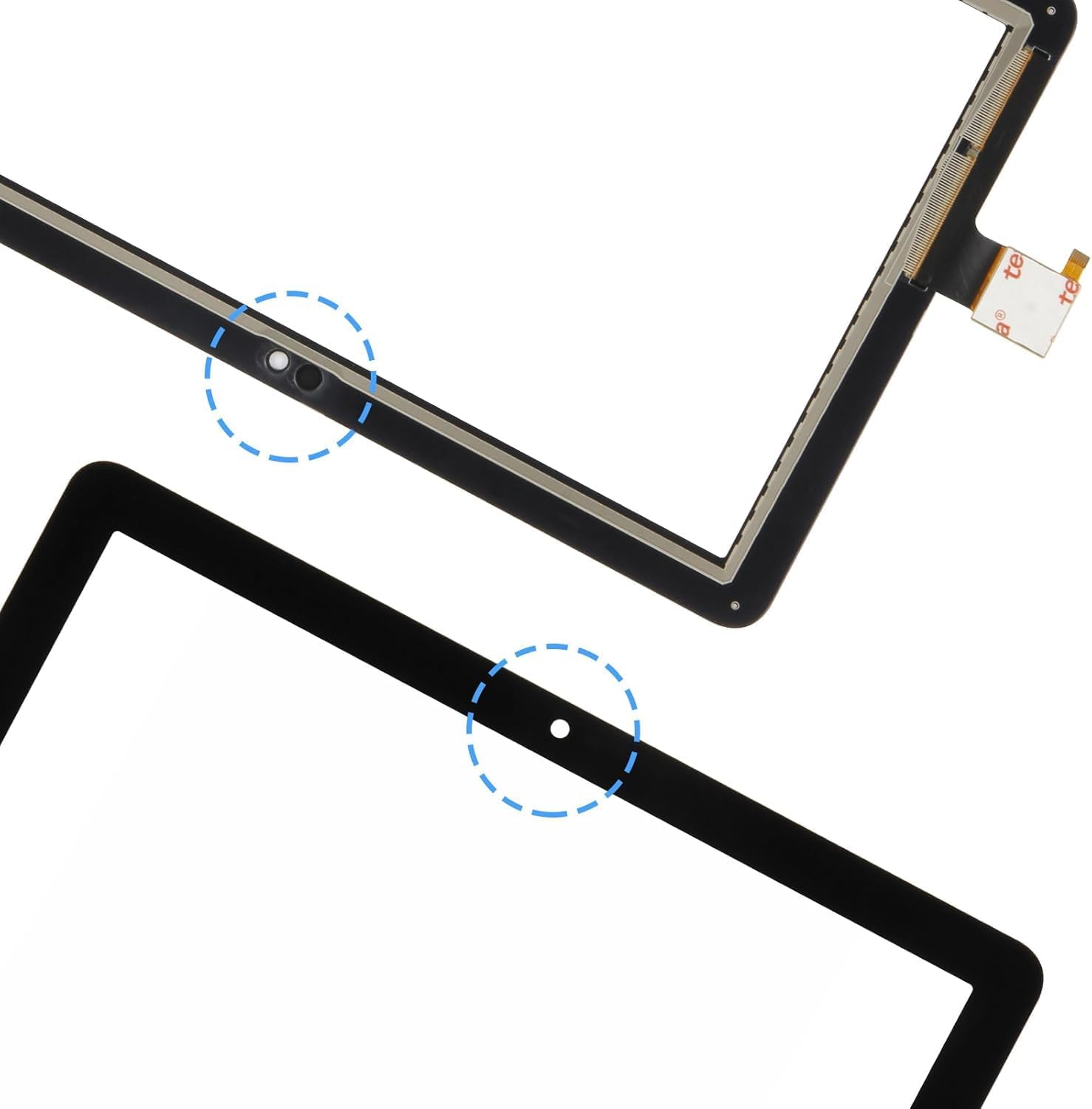 for Fire HD 8/8 Plus Tablet 12th Gen Released in 2022/2024 R2SP8T R24SB8 Screen Digitizer Replacement Panel Front Glass Lens(Not LCD Display)