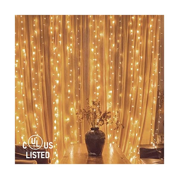 Twinkle star 300 led window curtain string light for christmas wedding party home garden bedroom outdoor indoor wall decoration - image 10
