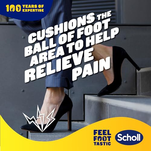 Scholl Party Feet Ball of Foot Gel Cushions with GelActiv Technology, Non-Slip, Help Prevent Foot Pain - Suitable Most Shoes Including high Heels and Stilettos. Universal Size, 1 Pair of Cushions - Image 2