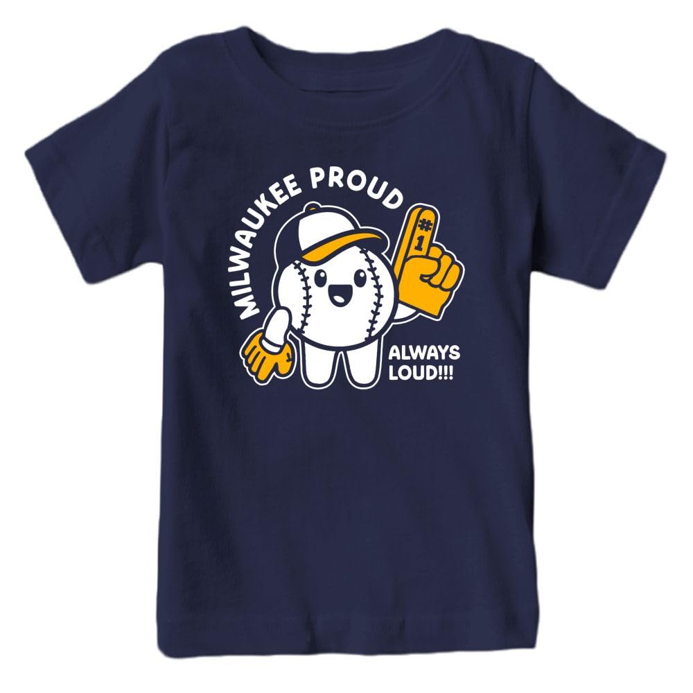 Hometown Proud, Always Loud Kid's T-Shirt for Baseball Fans