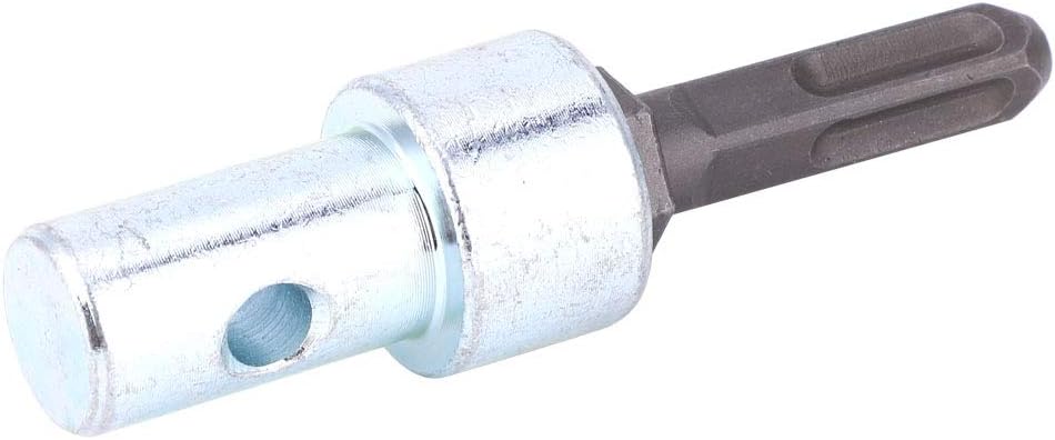 Power Drill Adapter, Square 4 Pits Drill Bit Adapter Earth Auger Adapter Fits Drive Hammer Drill for Electric Hammer to Earth Auger Connector Tool