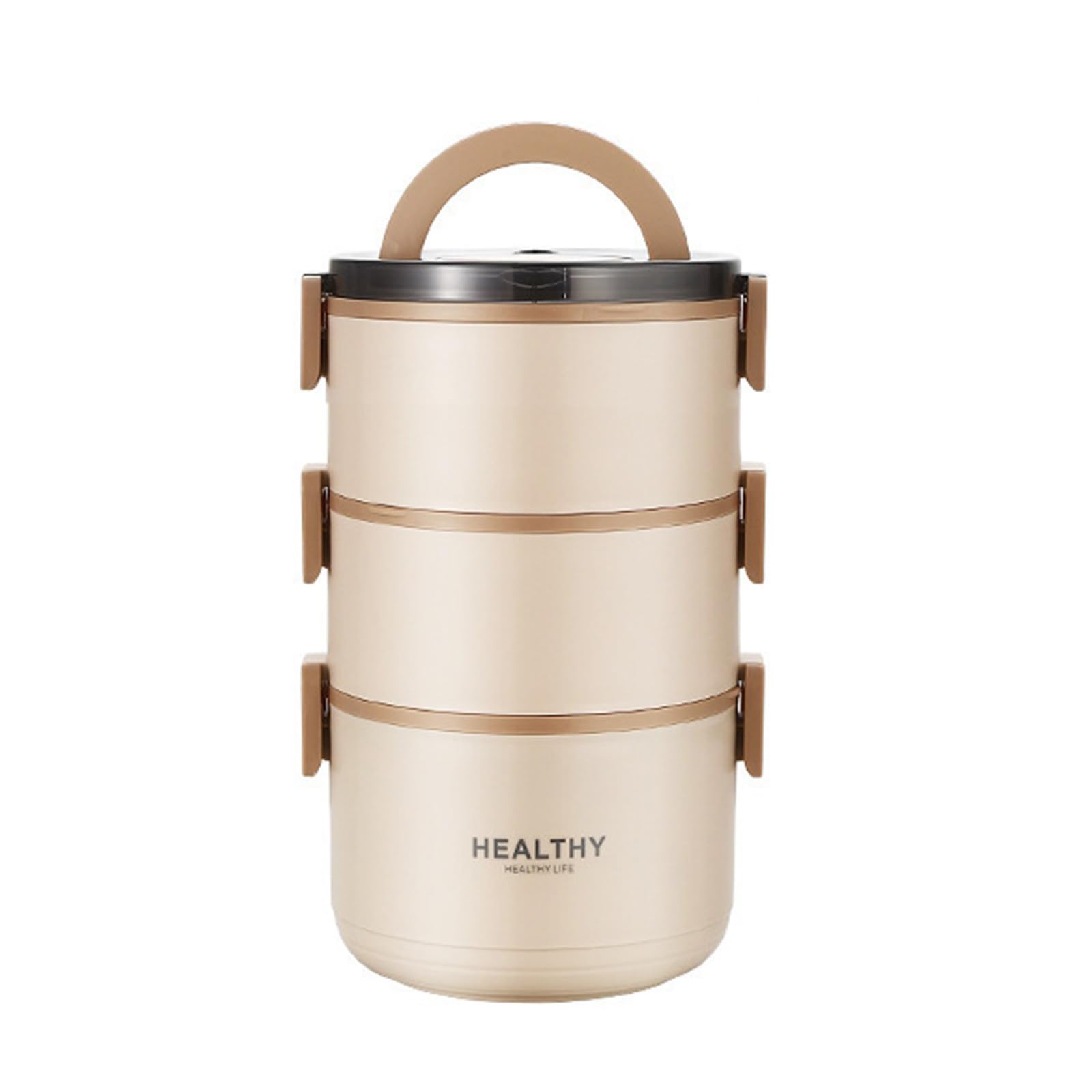 APGLSXY Nonrust Steel Stackable Meal Preps Container Heat Cold Retention Leak Proof Lid Portable for Picnics Camping Portable Nonrust Steel Lunch Box